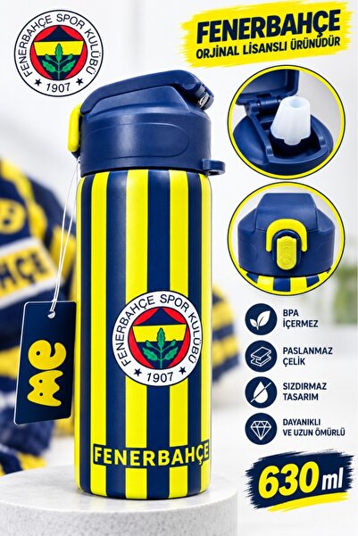 Fenerbahçe Me Çanta lisanslı çelik matara