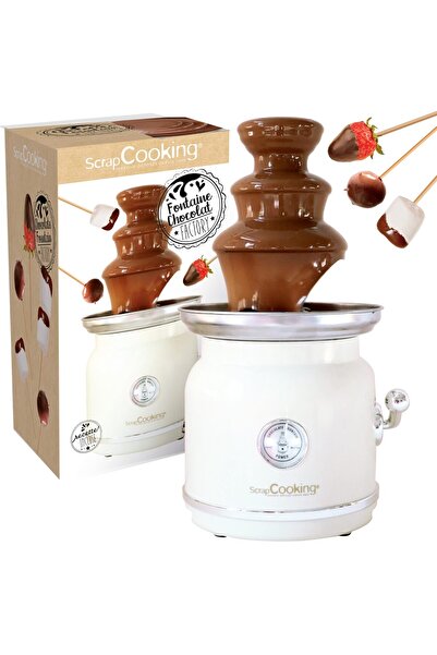 OEM ScrapCooking - Çikolata Çeşmesi - Sıcak Tutma Fonksiyonlu 3 Katlı Paslanm...