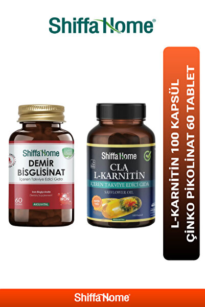 Shiffa Home L-Karnitin 100 Kapsül & Demir Bisglisinat 60 Tablet - İkili Set