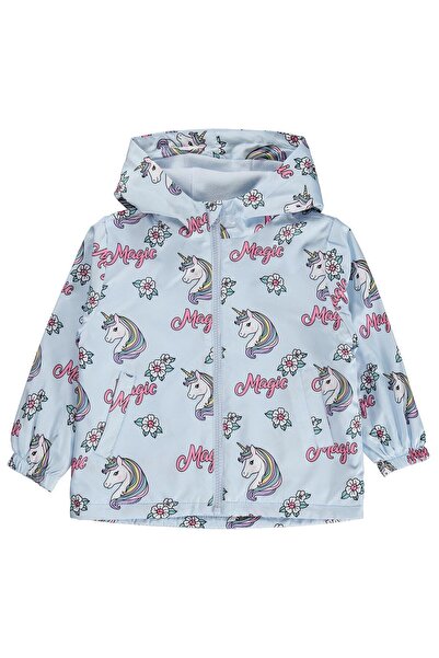 Civil Girls Civil Girls' Unicorn Patterned Fleece Raincoat |   Micro Long Sle...