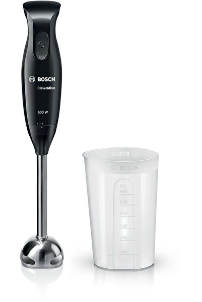Bosch MSM2610B el mikseri CleverMixx, dört bıçaklı, 600 W, siyah / gri mikser...