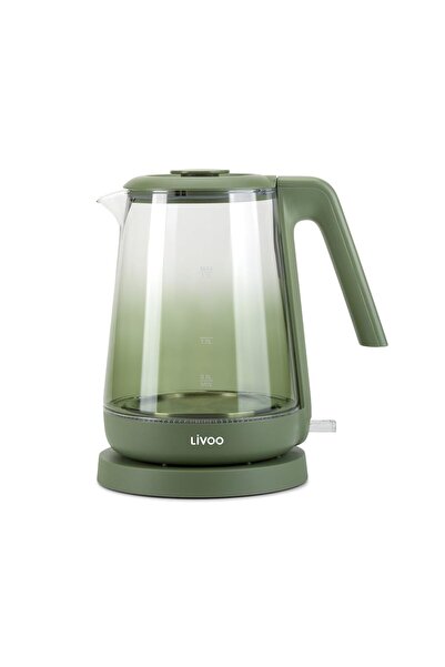 OEM Livoo - Cam Su Isıtıcısı, 1.7L, DOD216V, 1850W, 2200W, Borosilikat Cam, İ...