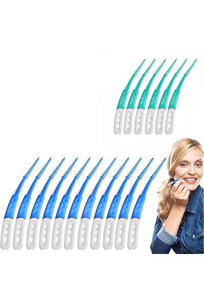 AZONEE Portable Dental Floss Picks for Adults – Disposable Flossers Soft Sili...