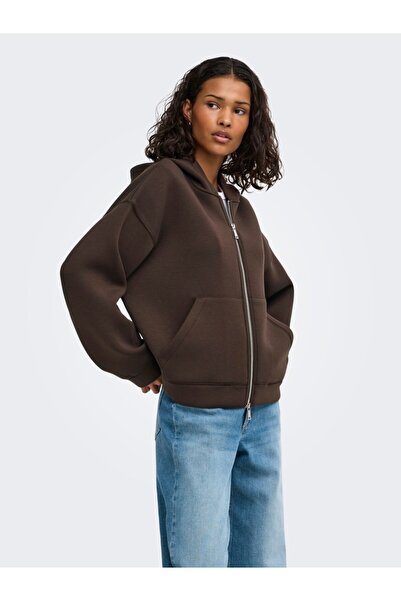 JDY Only Hooded Zipper Sweatshirt 15366030