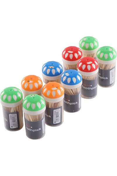Lawazim Small Toothpick Set -10 Piece- Disposable Double-ended Sharp Pointed ...