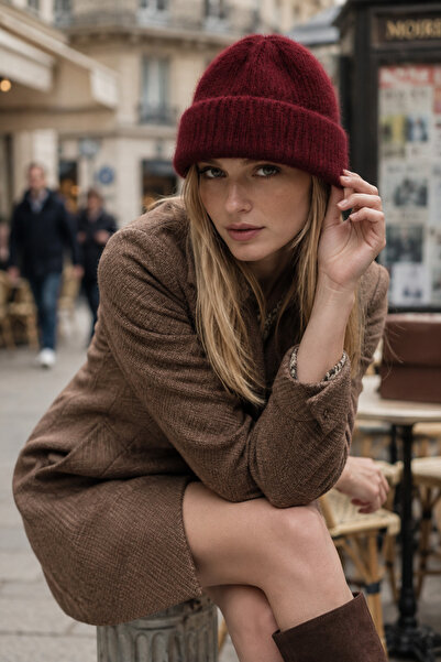 Eke Tekstil TÜYLÜ SOFT BORDO BERE
