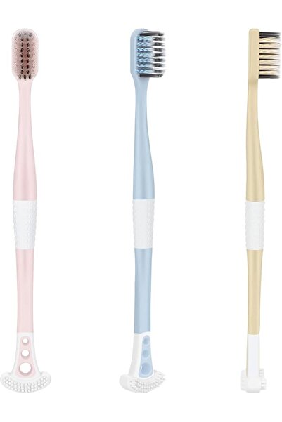 KASTWAVE Extra Soft Toothbrush with Tongue Cleaner, Sensitive Teeth and Gums ...