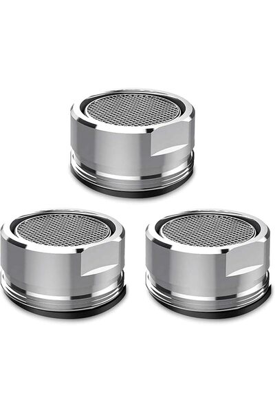 Aputue Faucet Aerator, 3 Pack 24mm Brass Male Thread Aerators with Gasket, Ch...