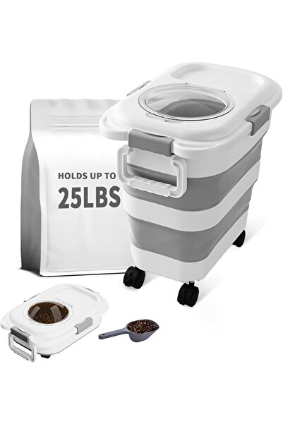 TERRIFI Nexzoli Foldable Food Storage Container, Plastic and Silicone Materia...