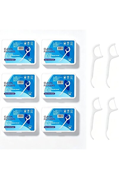 LinJie Disposable Dental Floss Picks,300Pcs Floss Picks,Dental Floss With Por...