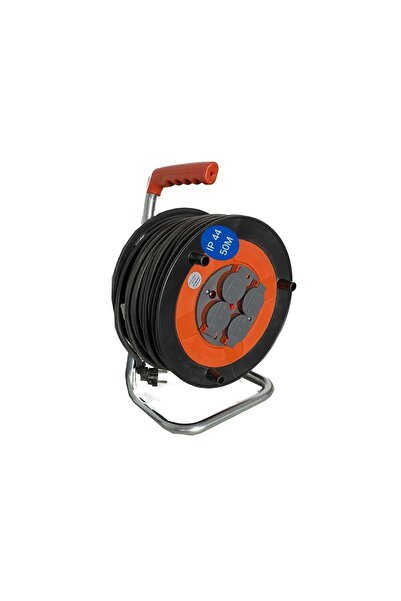 Decor Plus Cable reel with 4 sockets, 50 m, 3x2.5 mm², IP44