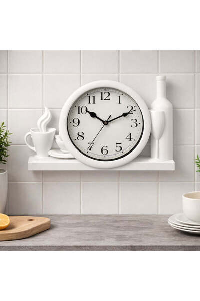 odjas Ceas de perete clasic – design simplu si elegant – 30 cm ALB