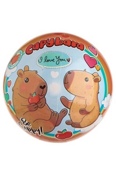 Belora Minge din Plastic Ciel Portocalie cu Model Capybara Ø23cm