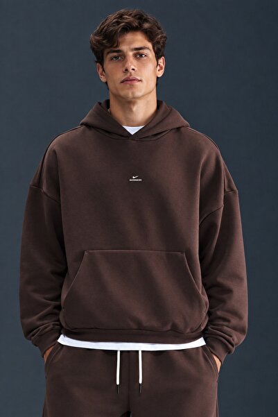 Nike Therma Fit SI BRSH Oversize Mens Sweathirt Bol Kesim Kapüşonlu Erkek Swe...
