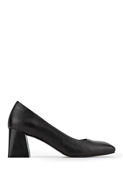 Tamer Tanca Women's Genuine Leather Brown Heeled Shoes