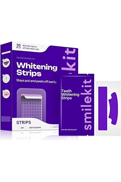 AHLAN 14 Strips Purple Teeth Whitening Strips for Sensitive Teeth, Enamel-Saf...