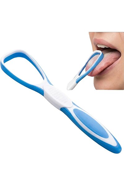 ToolHouse Double-Sided Tongue Cleaner Brush with Soft & Firm Bristles for Eff...