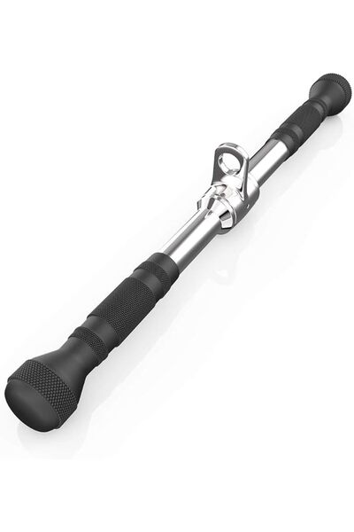 AZONEE Straight Bar Cable Attachment, Pull Down Bar with Non-Slip Handles, He...