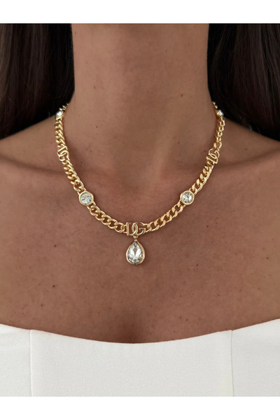 Luparadis Special Series Zircon Stone Brand Model Chain Gold Necklace