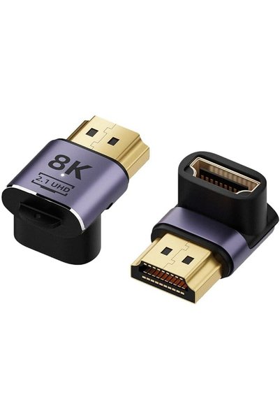 Bukela محول زاوية قائمة (2 قطعة)، محول HDMI 8K بزاوية 90 و 270 درجة، تمديد HD...