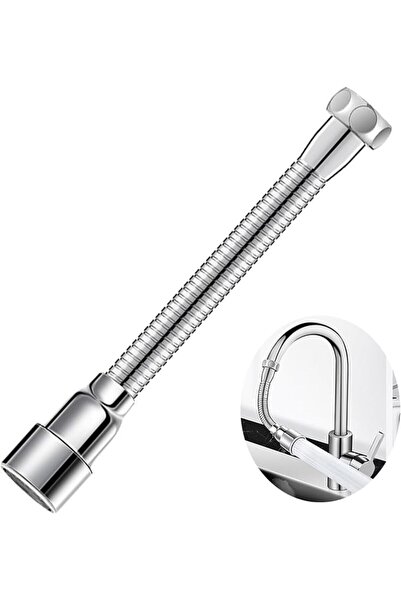 X SPRING Tap Extension, 20cm 360 Degree Swivel Aerator with 2 Spray Modes, Un...