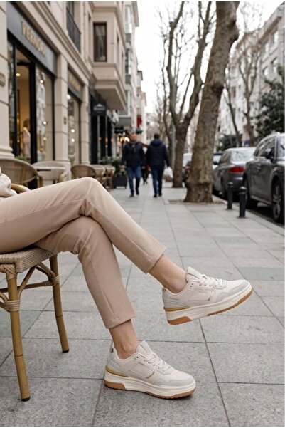 Kinetix Lace-Up Casual Cream Women's Sneaker Solley