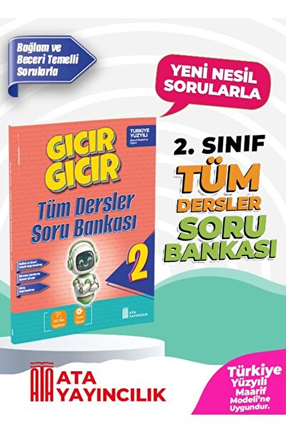 Ata Yayıncılık 2. Sınıf Gıcır Gıcır Tüm Dersler Soru Bankası
