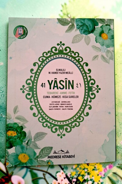 Medrese Kitab Evi Tül Keseli Yasin Cüzü Kitabı Adetli Tesbihli 12x16 boyut 80...