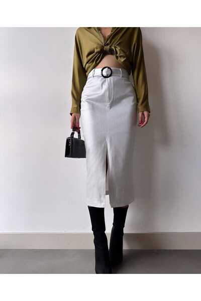 MONAMORE Skirts - White - Midi