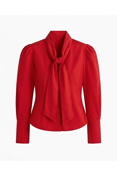 Bade Butik Red Shawl Detailed Padded Shirt