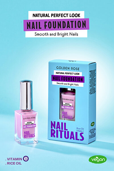 Golden Rose Nail Rituals Nail Foundation - Düzleştirici ve Pürüzlüşterici Tır...