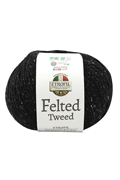 Etrofil Felted Tweed 50% Organic Merino Wool 25% Baby Alpaca 25% Viscose 100 ...