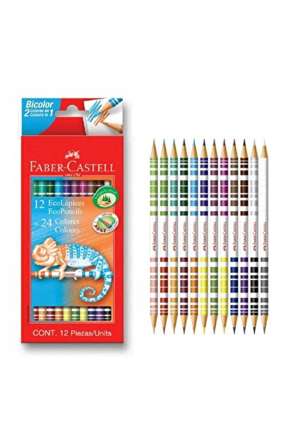 Faber Castell Kuru Boya Seti 12'li Black Edition Skin Tones Ten Renkleri ve 12'li Çift Taraflı 24 Re