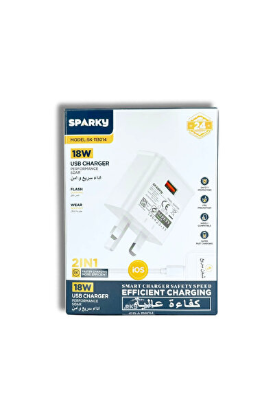 SPARKY شاحن بيت كامل عادي مع سلك ايفون SK-113014