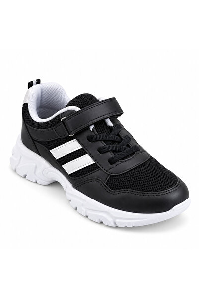 Çocuk Spor Ayakkabı Unisex Sneaker Fileli Hafif Esnek Nefes Alabilen Lastikli Cırtlı