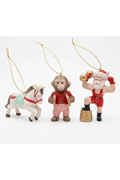OEM Set 3 figurine decorative Crăciun pentru brad, Xmas Decoration, rășină po...