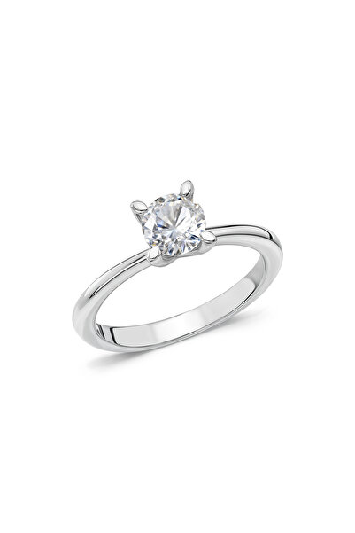 Coy Diamond 1.50 Ct Badem Tırnak Lab Grown Pırlanta Tektaş Yüzük