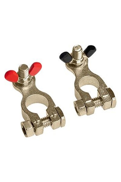 Generic SET 2 BORNE BATERIE ROSU SI NEGRU