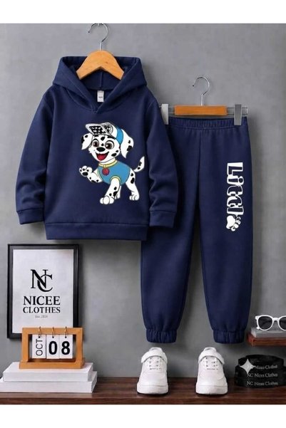 NC Nicee Clothes Παιδικό Σετ Φόρμας Unisex (με στάμπα σκύλου Δαλματίας, χειμε...