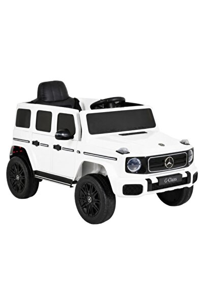 MERCEDES Mașină Electrică Mercedes-Benz White G580, 12V, Telecomandă, Bluetoo...