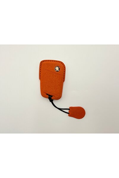 Skoda Husa Protecție Cheie Auto Premium – Textură Microfibră Tip Alcantara [C...