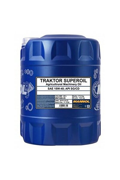 Generic MANNOL TRAKTOR SUPEROIL 15W-40- 20L