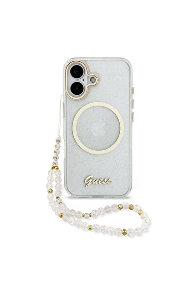 Guess Husă cu inel compatibilă cu iPhone 17, MagSafe/Magnetică, TPU, Negru - ...