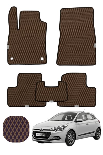 UNAL MAT Hyundai i20 2014-2020 Hücreli Havuzlu Premium EVA Oto Paspas Tam Set...