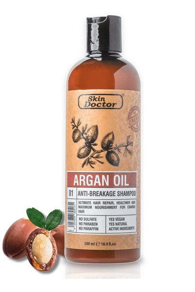 Skin Doctor Argan Oil Anti-Breakage Shampoo: Sulfate-Free Hair Care - Provide...