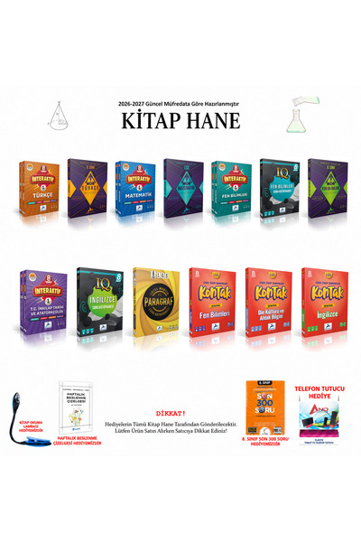 paraf yayınları 8. Sınıf Tüm Dersler Sözel Mantık ve Paragraf, Din Kültürü, F...