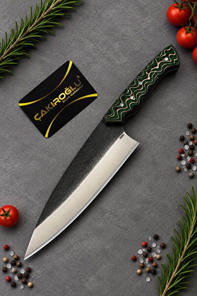 Çakıroğlu Bıçak Mağazası Çakıroğlu N690 Paslanmaz Çelik Profesyonel Chef Bıça...