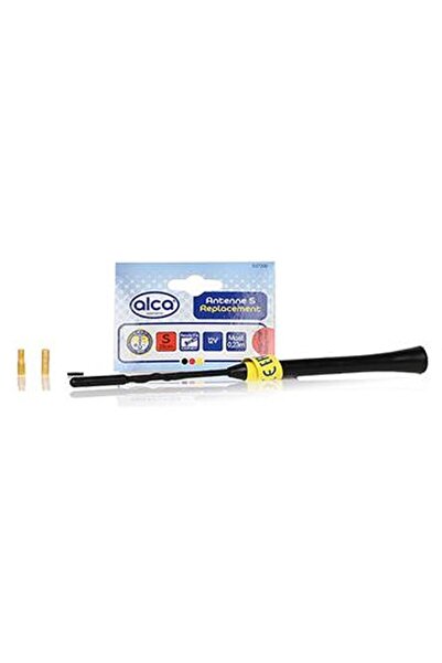 Generic ANTENA AUTO EXTERIOR NEAGRA 23CM CU 2 ADAPTOARE (5-6MM)