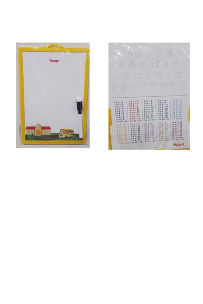 Noki Çift Taraflı Yazı Tahtası (çarpım tablolu)17x25 sarı