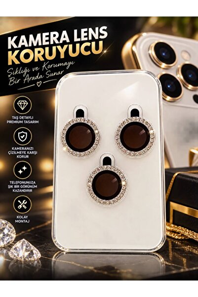 İPHONE 14 PRO TAŞLI KAMERA LENS KORUYUCU
